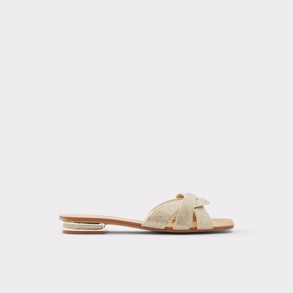 Sandales Aldo Coredith Claquette Sandal Doré Femme | FCBU-10154354