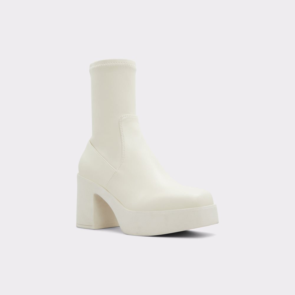 Bottines Aldo Upstep Blanche Femme | XQDZ-60216123