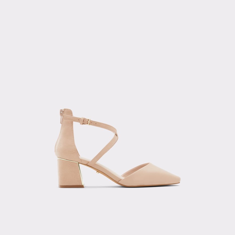 Talon Bloc Aldo Grarwen Brides Talons Beige Femme | VYEZ-14537325