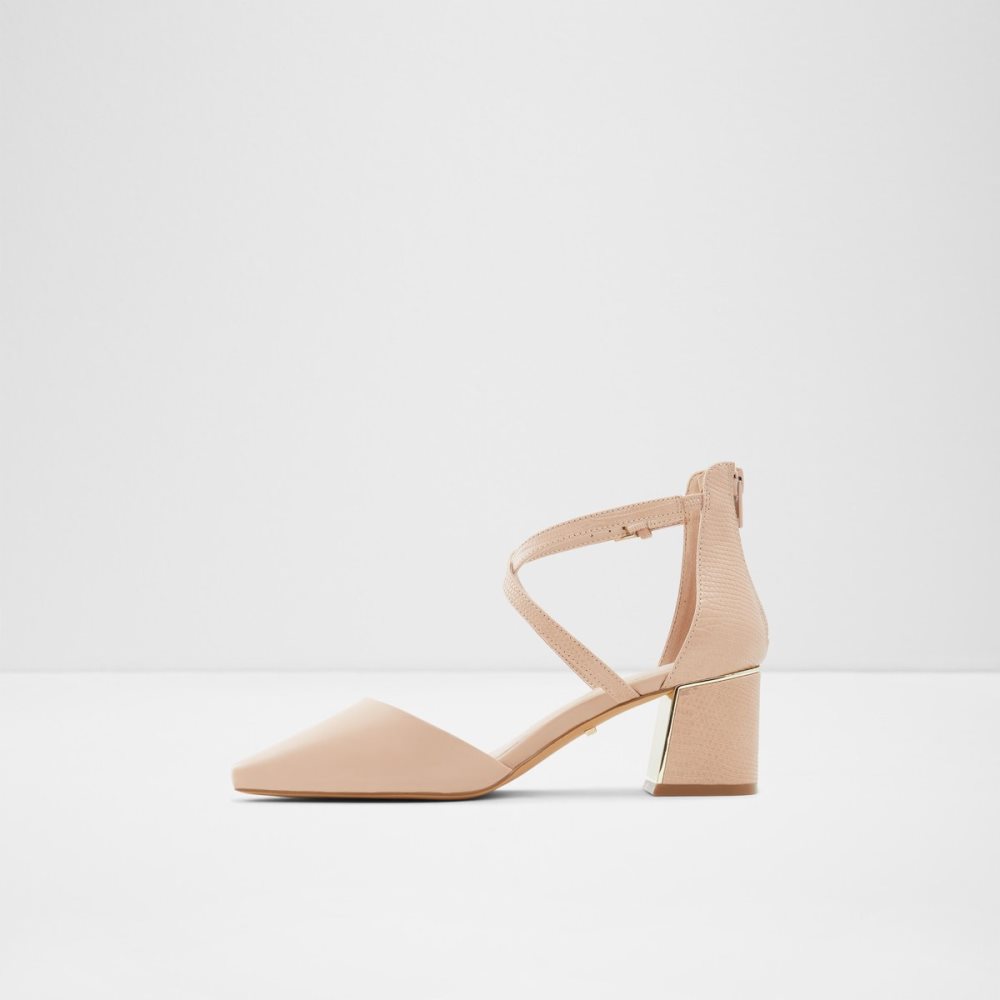 Talon Bloc Aldo Grarwen Brides Talons Beige Femme | VYEZ-14537325