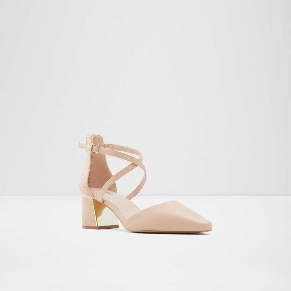 Talon Bloc Aldo Grarwen Brides Talons Beige Femme | VYEZ-14537325