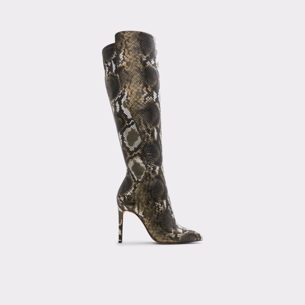 Bottes Hautes Aldo Sophialaan Knee-high - Stiletto Kaki Femme | DKAD-53842428