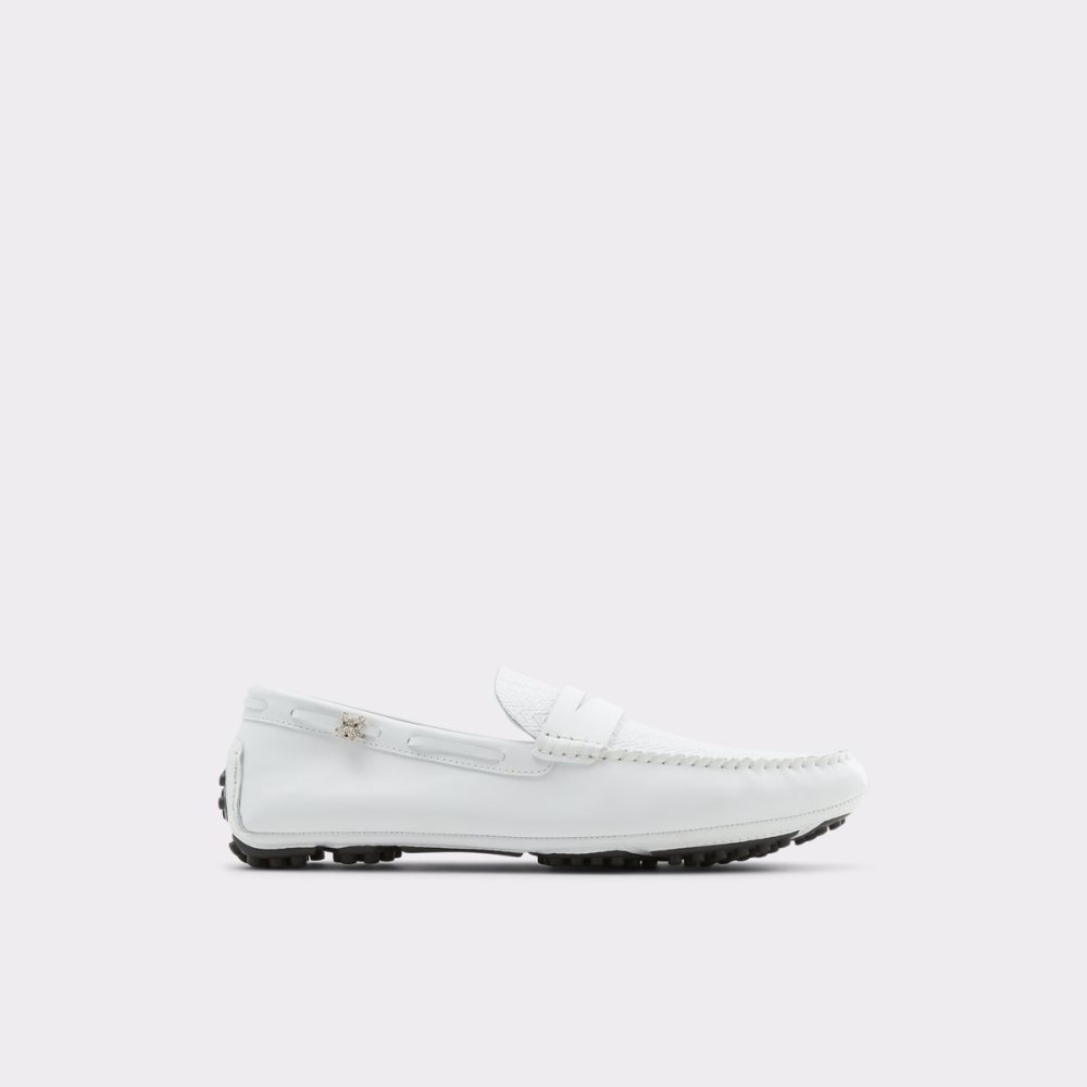 Chaussures Casual Aldo Kohn Driving Blanche Homme | AHNF-83083418