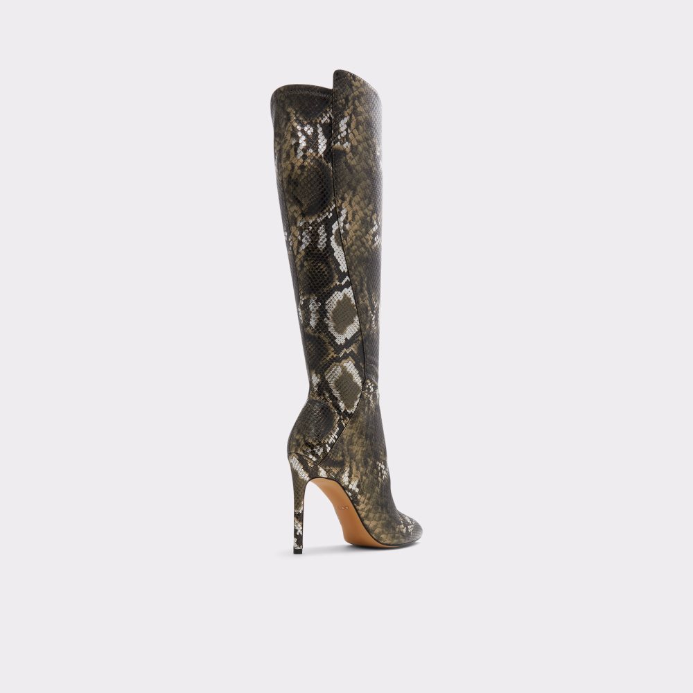 Bottes Hautes Aldo Sophialaan Knee-high - Stiletto Kaki Femme | DKAD-53842428