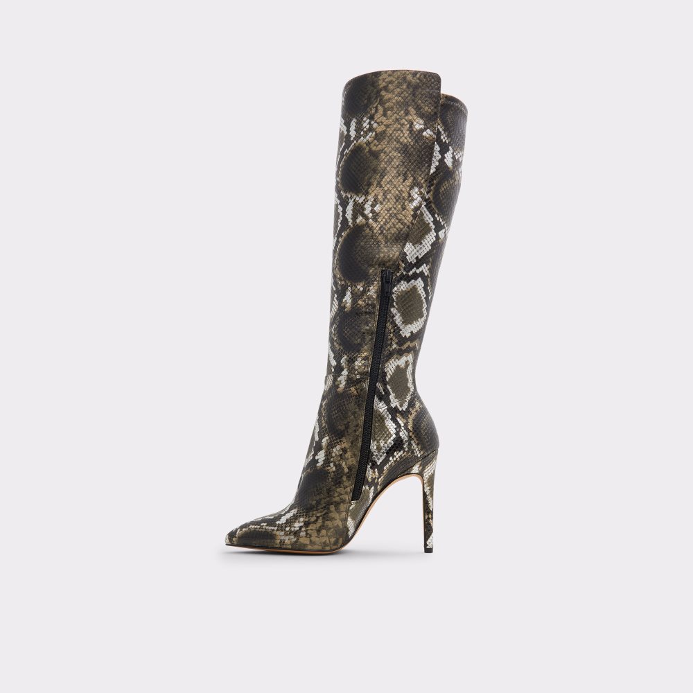 Bottes Hautes Aldo Sophialaan Knee-high - Stiletto Kaki Femme | DKAD-53842428