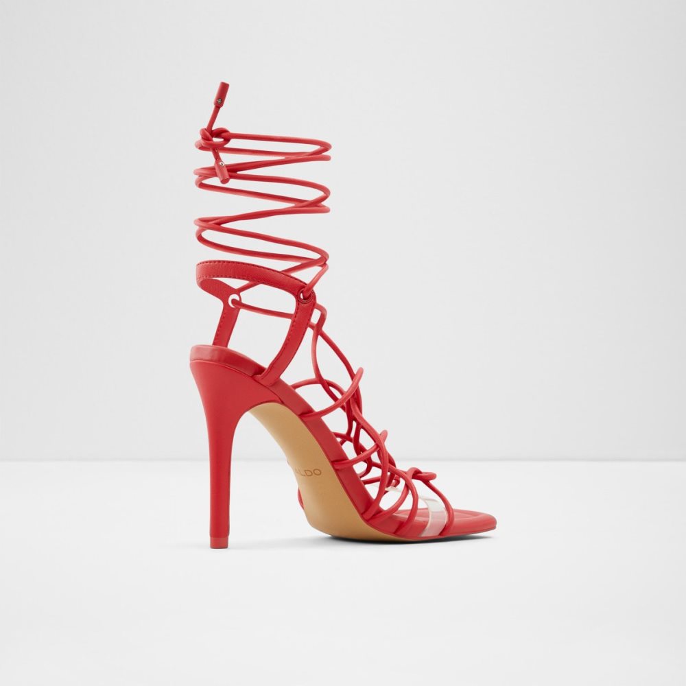 Talons Aldo Truelove Lanières Talons Sandal - Stiletto Rouge Femme | DPBQ-17708819