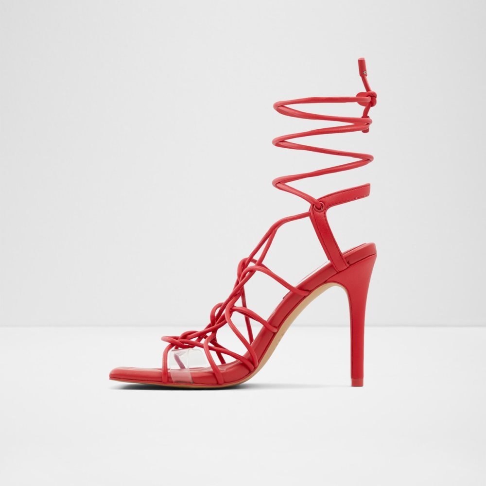 Talons Aldo Truelove Lanières Talons Sandal - Stiletto Rouge Femme | DPBQ-17708819