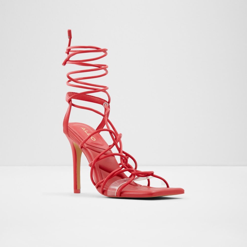 Talons Aldo Truelove Lanières Talons Sandal - Stiletto Rouge Femme | DPBQ-17708819