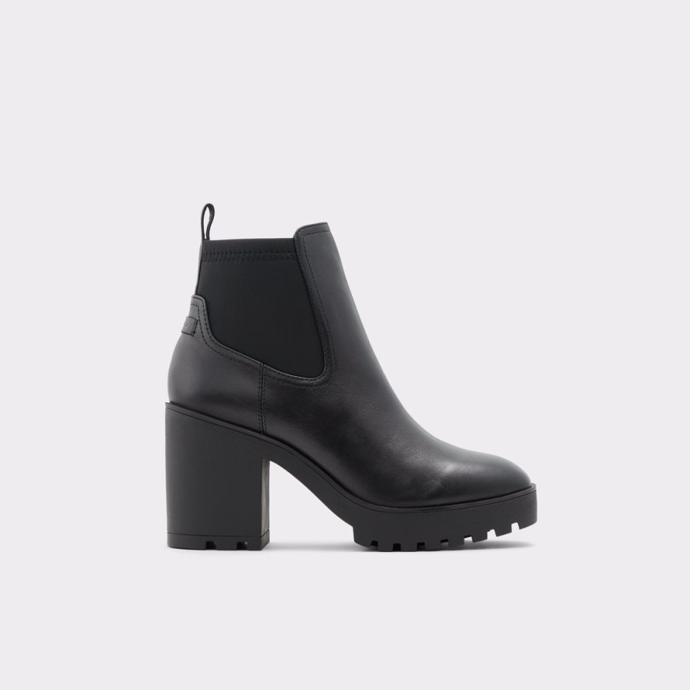 Bottines Chelsea Aldo Chetta - Lug Sole Noir Femme | EEED-56771720