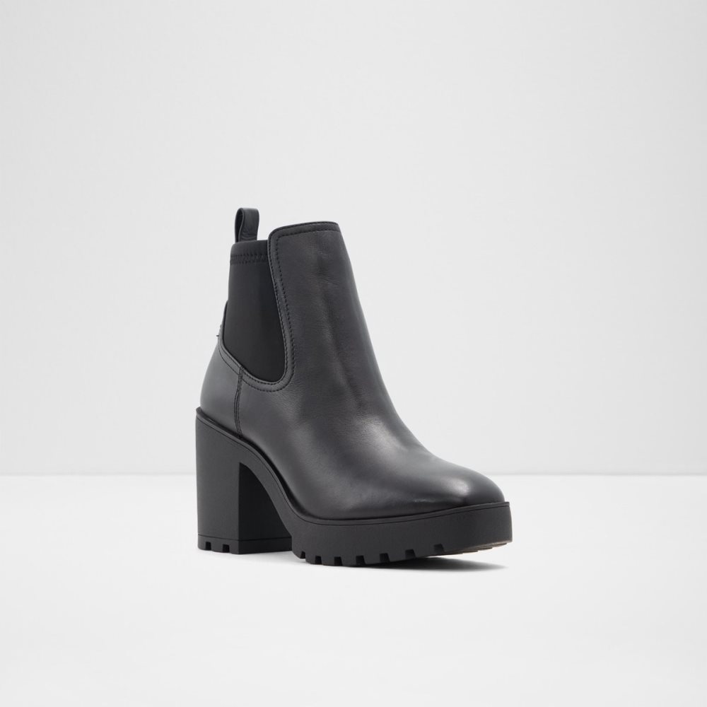 Bottines Chelsea Aldo Chetta - Lug Sole Noir Femme | EEED-56771720