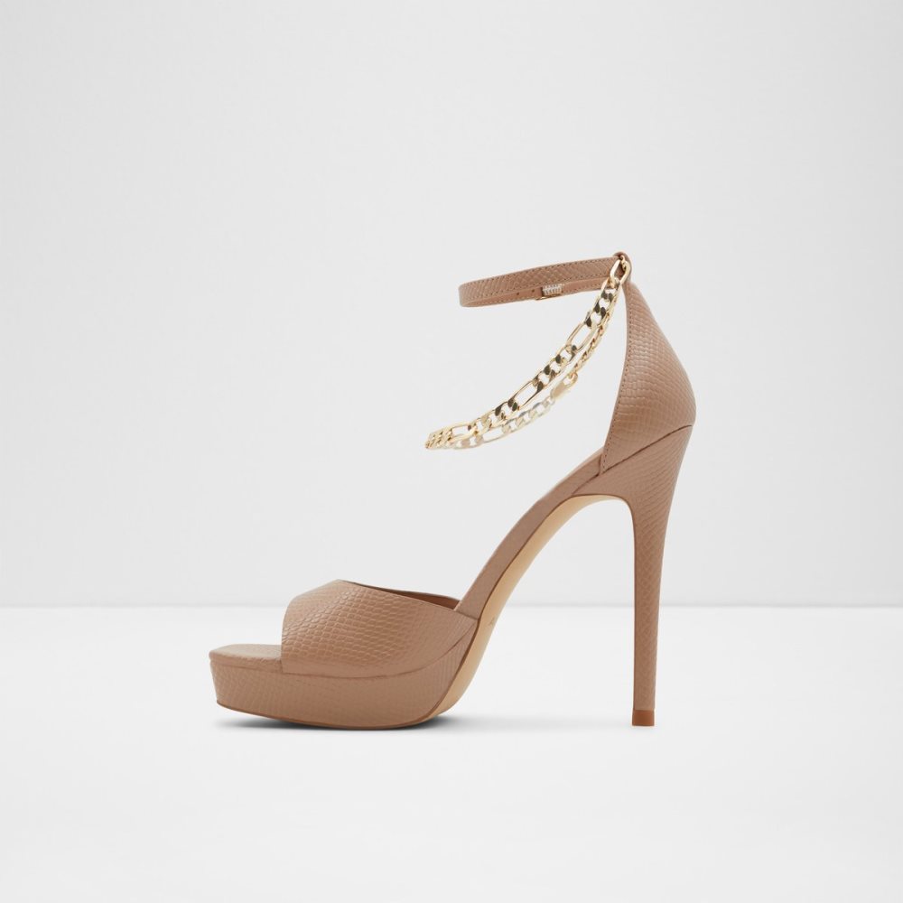 Chaussures Plateforme Aldo Prisilla Talons Sandal - Stiletto Beige Femme | QFHC-76951797