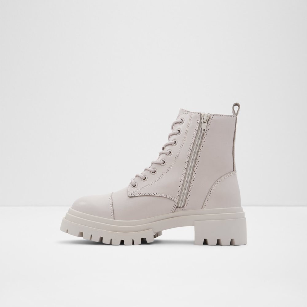 Bottes de combat Aldo Bigmark - Lug Sole Grise Femme | QQHY-03708597