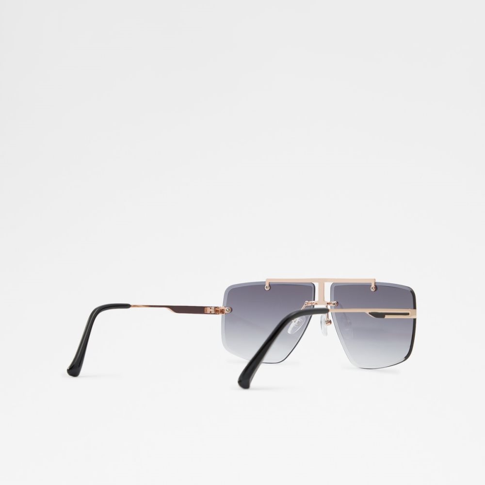 Lunettes de Soleil Aldo Silikatu Noir Doré Multicolore Homme | QVYF-42729387