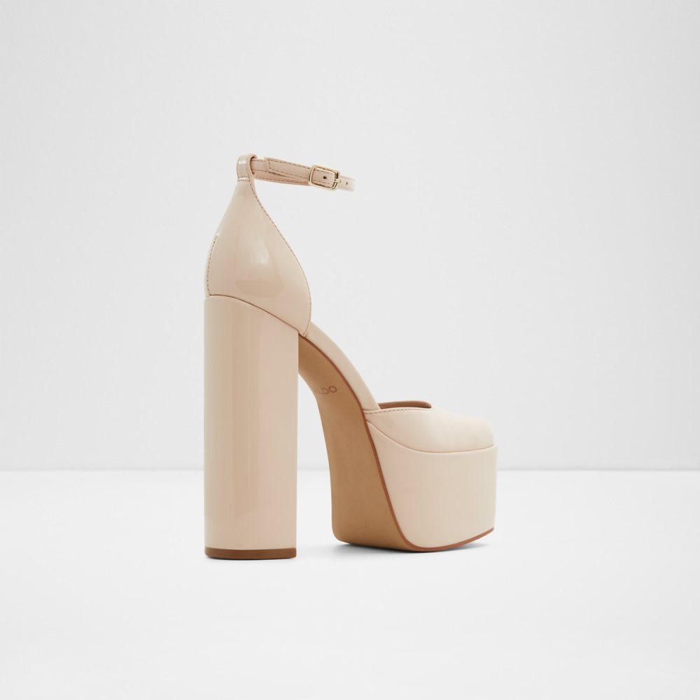 Talon Bloc Aldo Craybaen Brides Talons - Plateforme Beige Femme | EABU-58576245