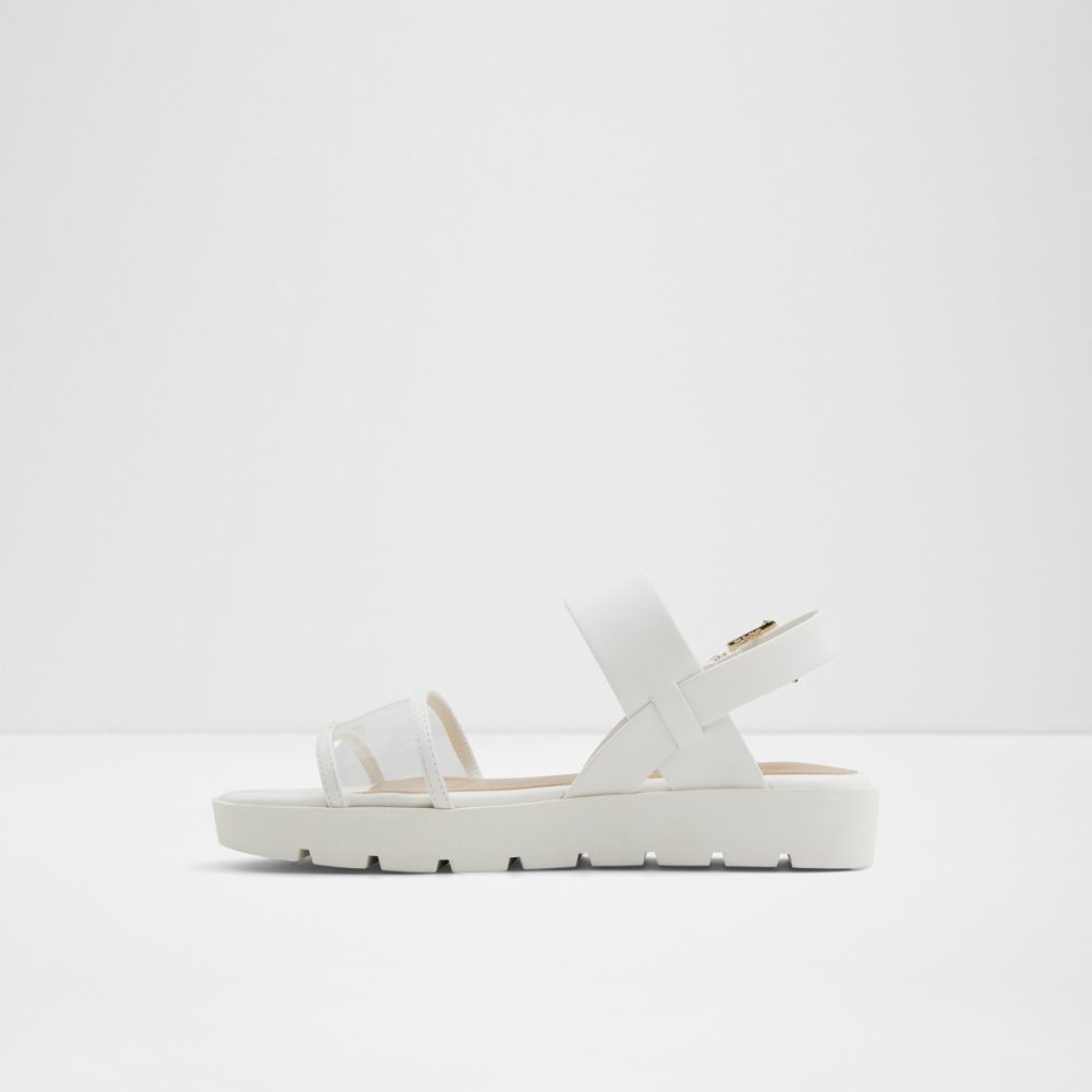 Sandales Aldo Hailey Plates Sandal - Lug Sole Blanche Femme | NDON-66709073