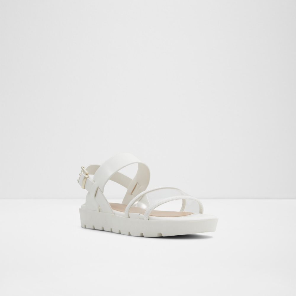 Sandales Aldo Hailey Plates Sandal - Lug Sole Blanche Femme | NDON-66709073