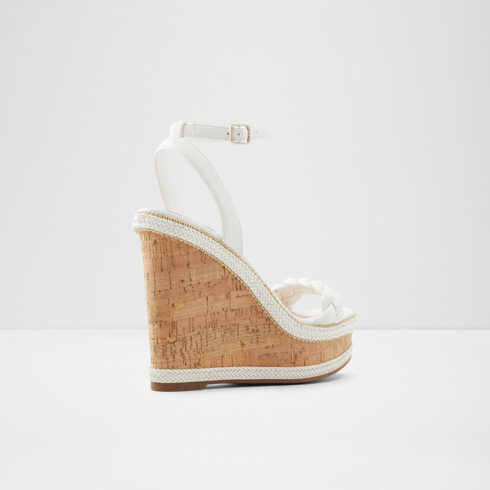 Sandales Aldo Saluth Wedge Sandal - Wedge Blanche Femme | TTSR-37431139