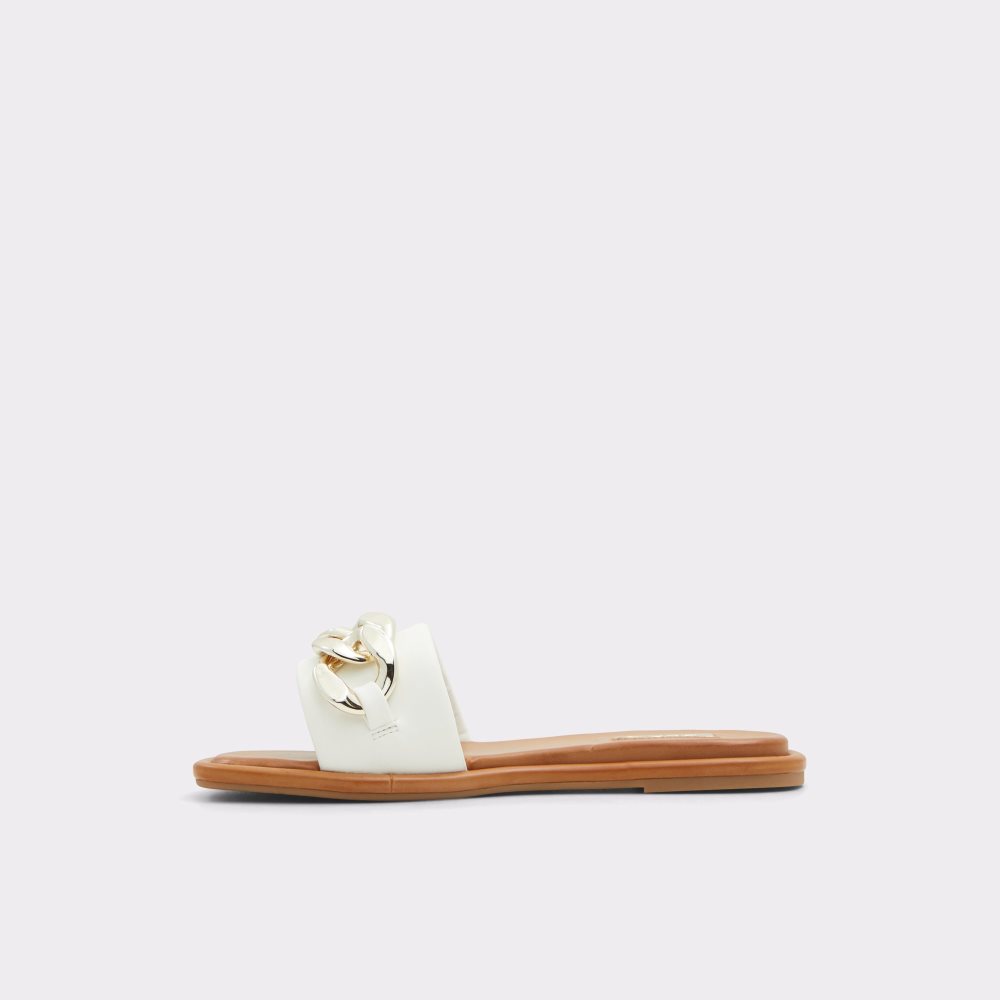 Sandales Aldo Sydling Claquette Sandal Blanche Femme | OCLE-43026046