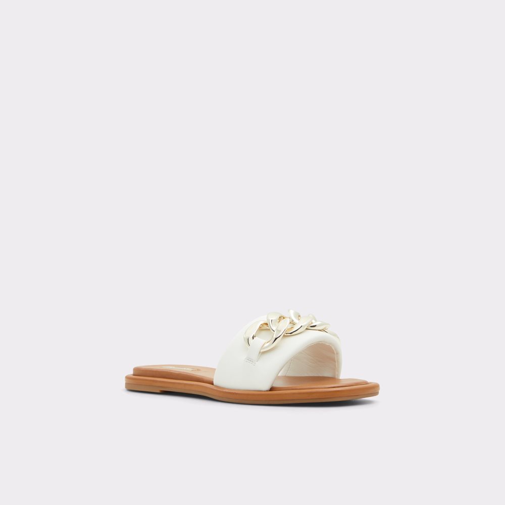 Sandales Aldo Sydling Claquette Sandal Blanche Femme | OCLE-43026046