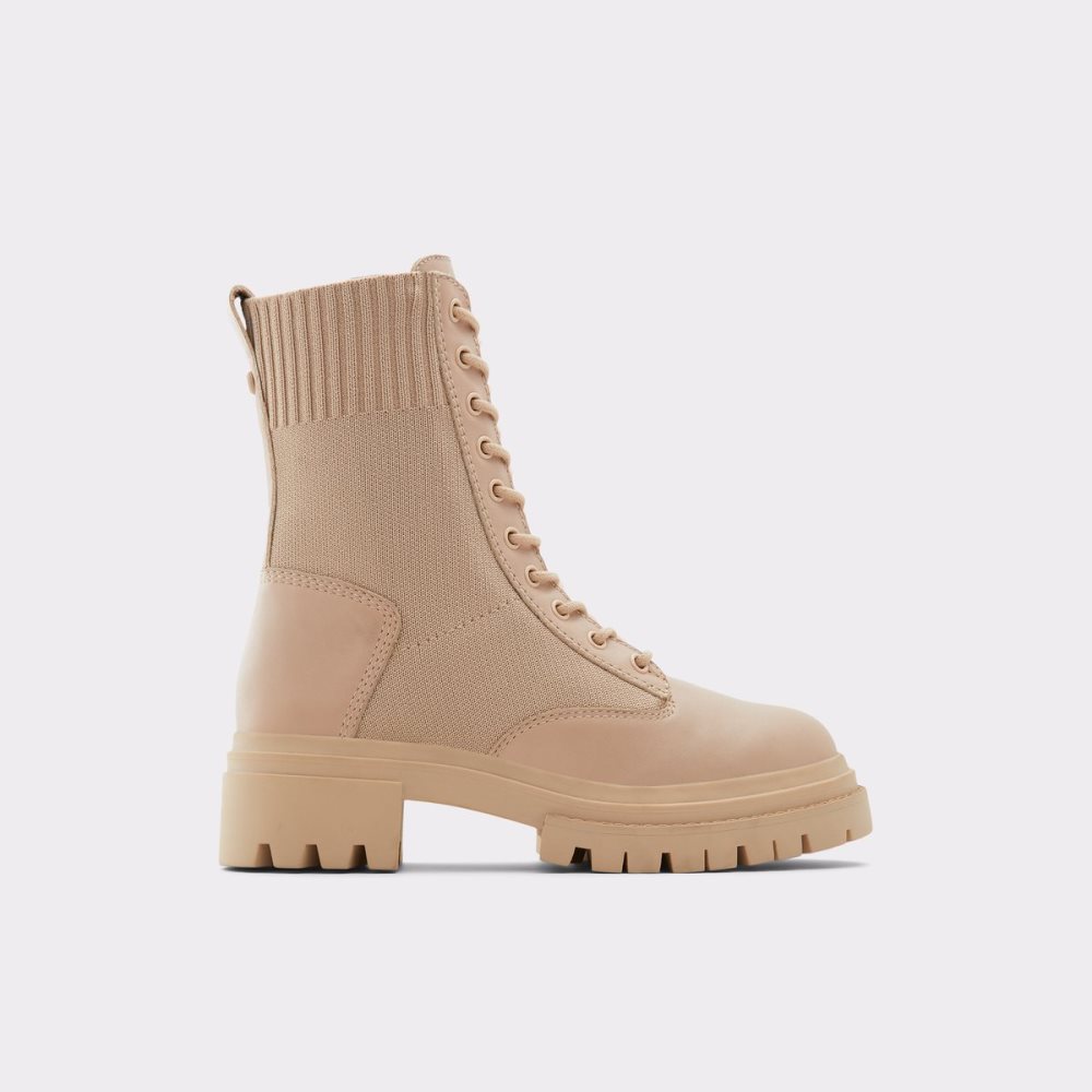 Bottes de combat Aldo Reflow-w - Lug Sole Beige Femme | YKQD-37317575