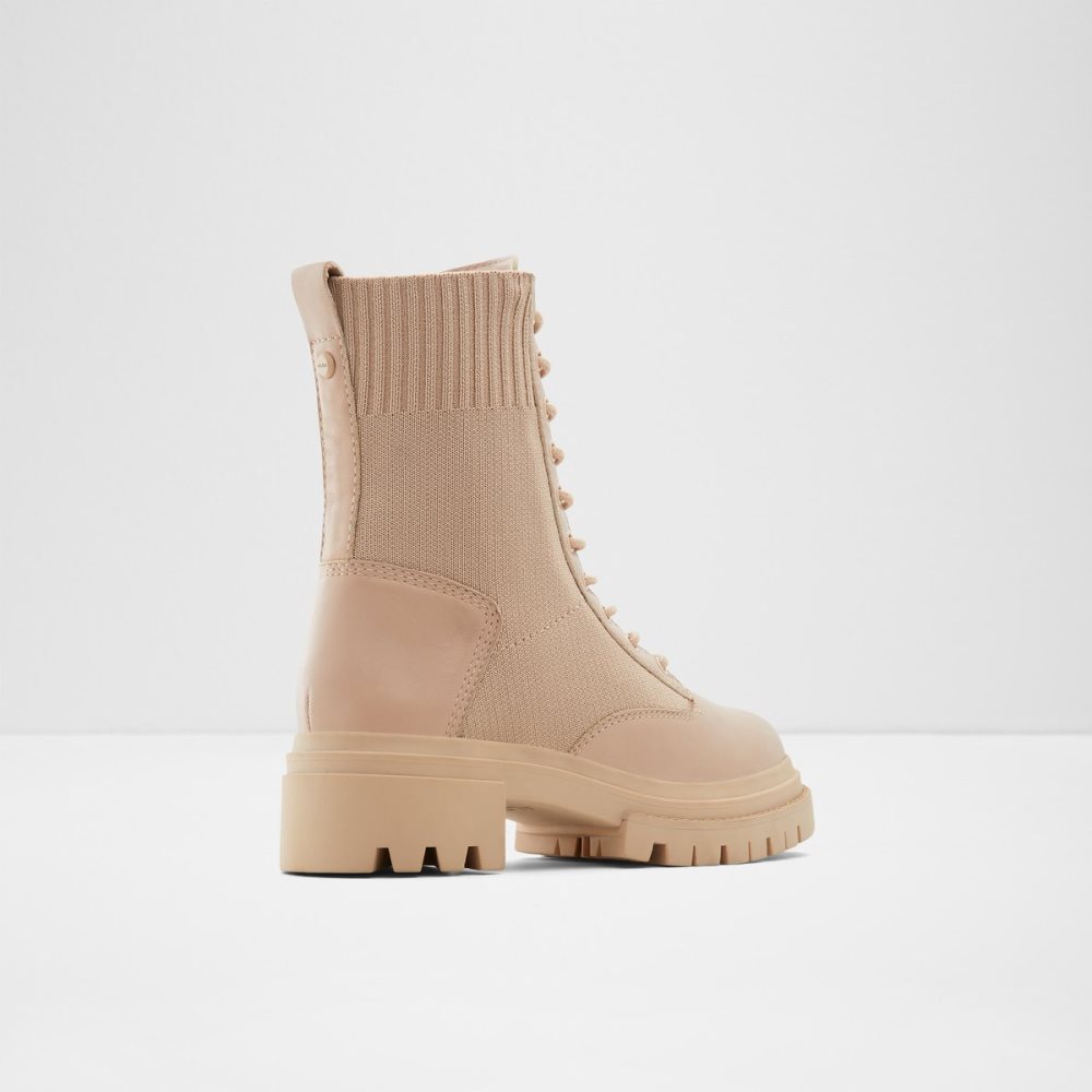 Bottes de combat Aldo Reflow-w - Lug Sole Beige Femme | YKQD-37317575