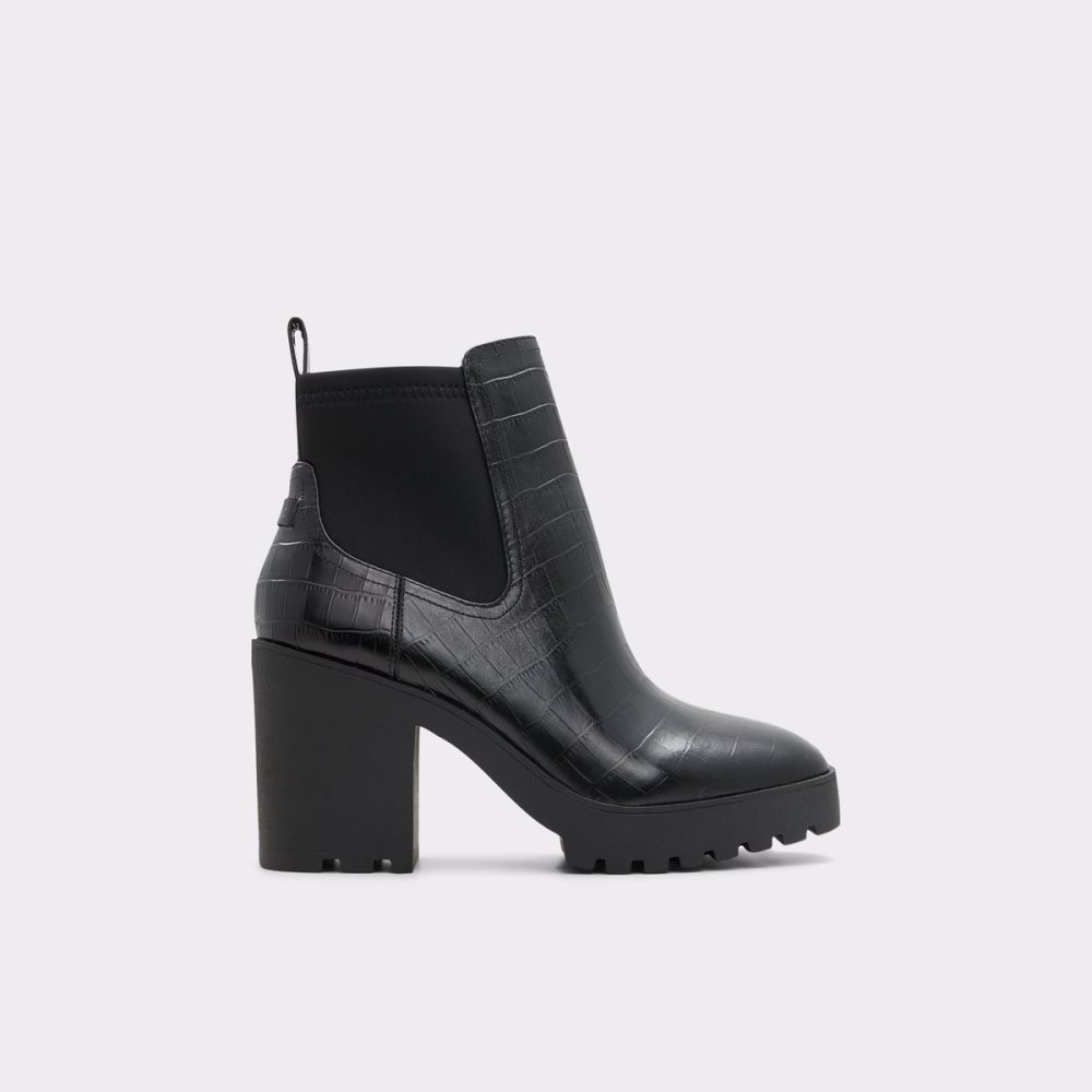 Bottines Chelsea Aldo Chetta - Lug Sole Noir Femme | DHDA-03008642