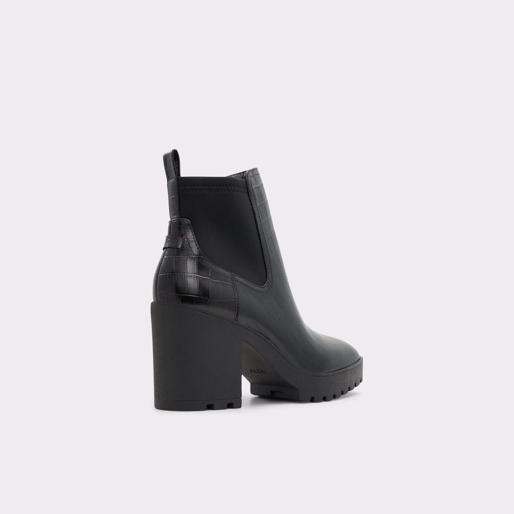 Bottines Chelsea Aldo Chetta - Lug Sole Noir Femme | DHDA-03008642