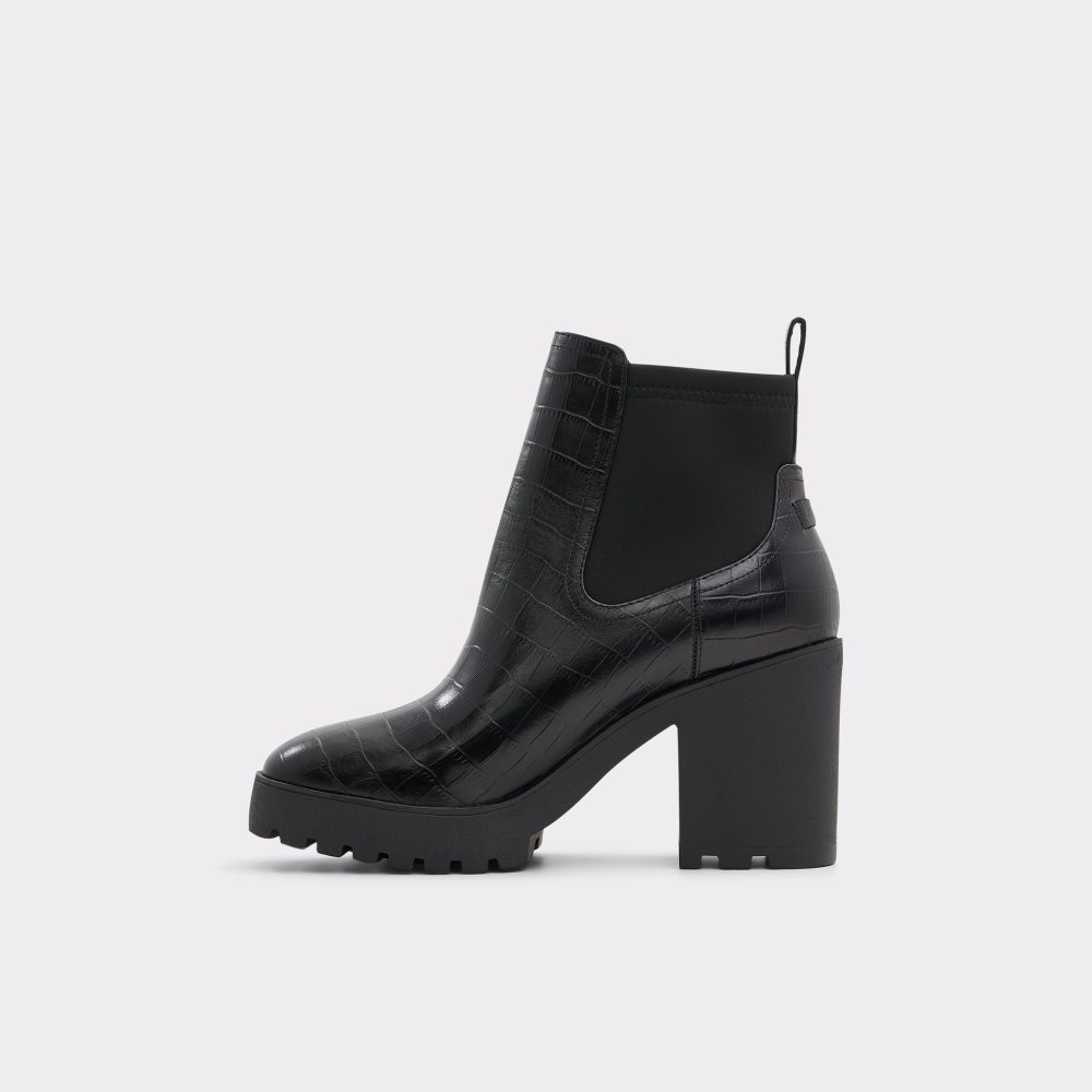 Bottines Chelsea Aldo Chetta - Lug Sole Noir Femme | DHDA-03008642