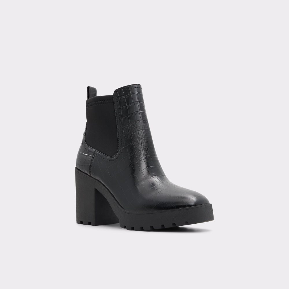 Bottines Chelsea Aldo Chetta - Lug Sole Noir Femme | DHDA-03008642