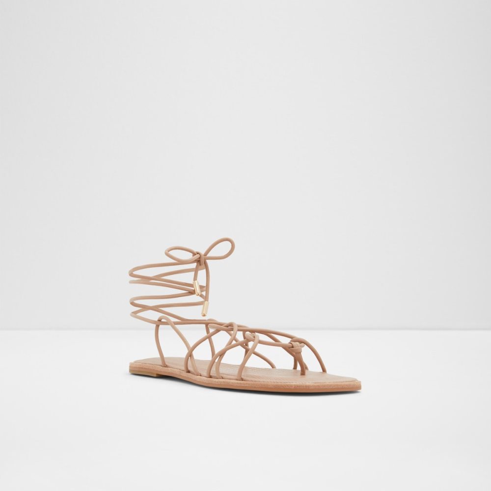 Sandales Aldo Posey Lanières Plates Sandal Beige Femme | TKDS-90671872