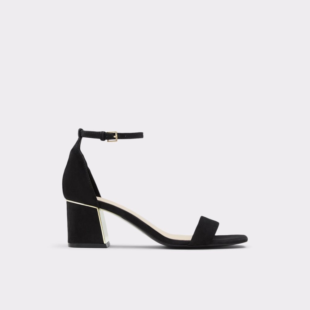 Talon Bloc Aldo Kedeaviel High Sandal Noir Femme | QAPU-00909507