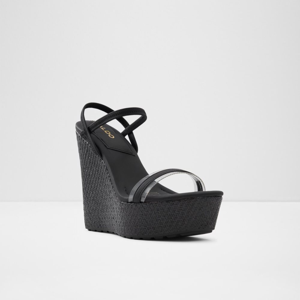 Sandales Aldo Bodish Wedge Sandal - Wedge Noir Femme | XRAE-32034809