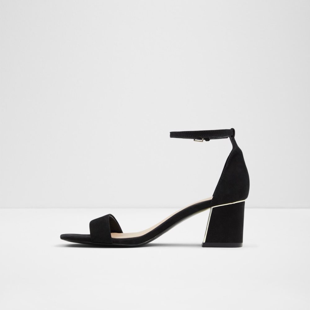 Talon Bloc Aldo Kedeaviel High Sandal Noir Femme | QAPU-00909507