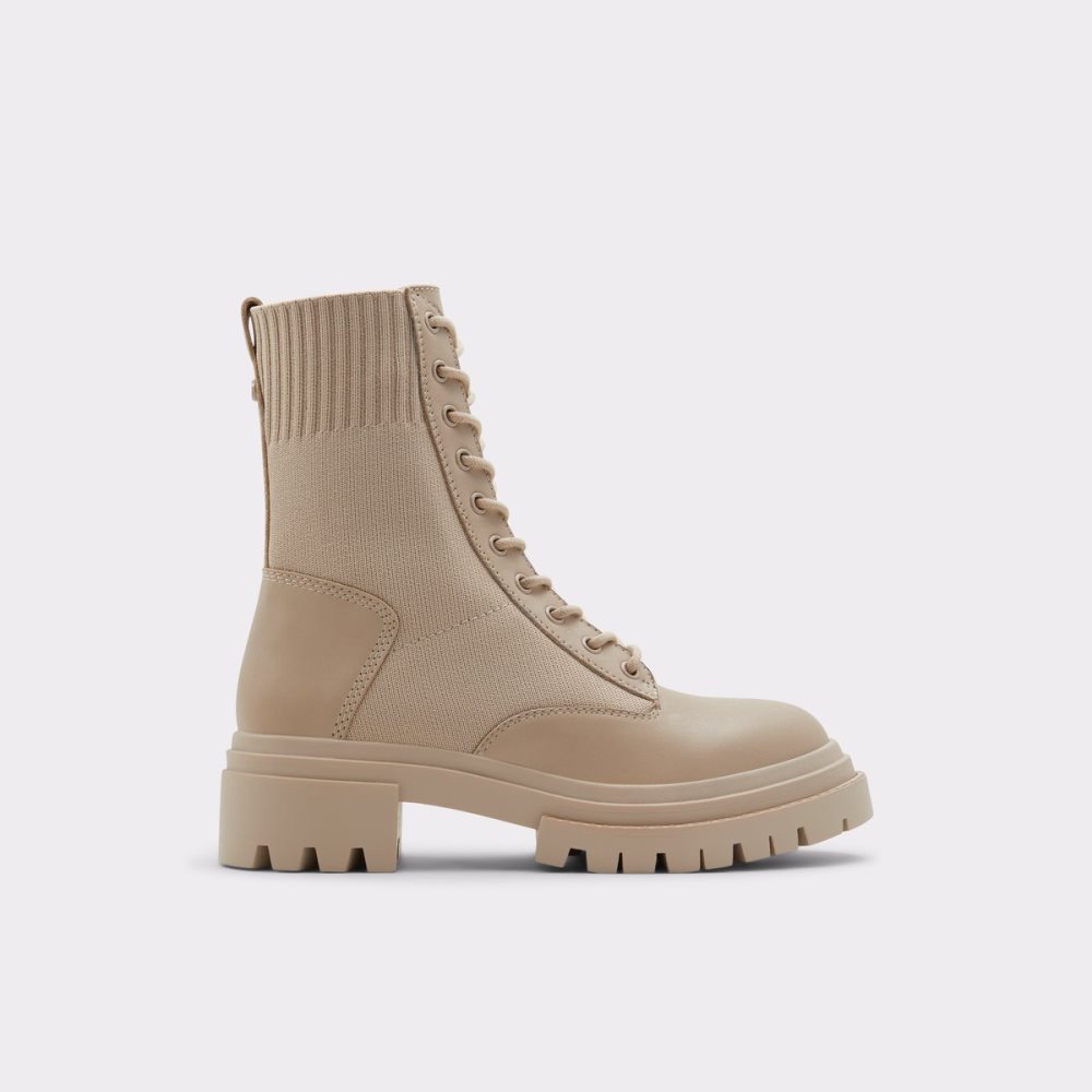 Bottes de combat Aldo Reflow - Lug Sole Beige Clair Femme | PLEB-60370425