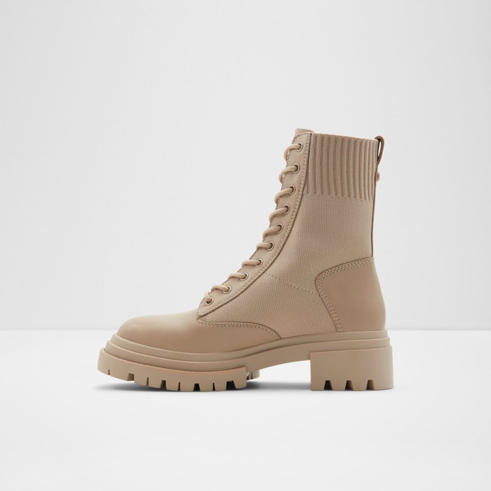 Bottes de combat Aldo Reflow - Lug Sole Beige Clair Femme | PLEB-60370425