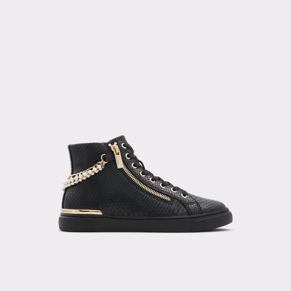 Baskets Aldo Perola High Top Noir Serpent Femme | YIFV-63492863