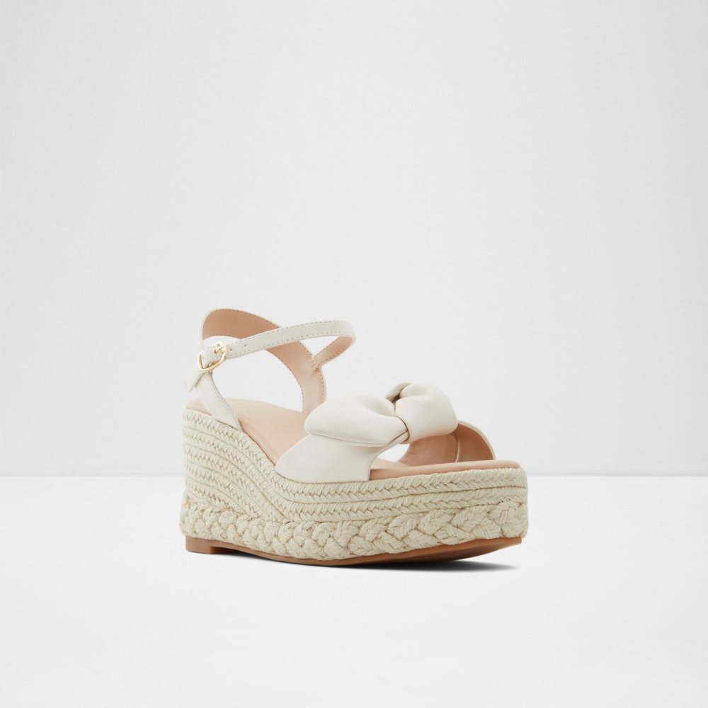 Sandales Aldo Macrama Wedge Sandal - Wedge Blanche Femme | CXIS-96427821