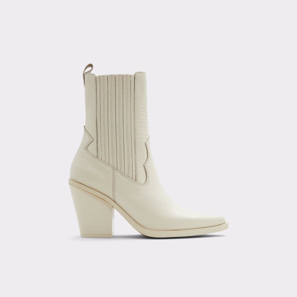 Bottines Chelsea Aldo Talladega Western Blanche Femme | EJRH-70996477