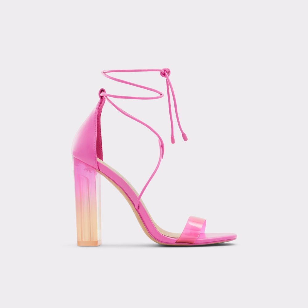 Sandales Aldo Onardonia Lanières Talons Sandal Fushia Femme | OFHB-03275358