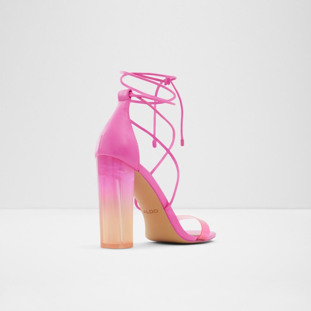 Sandales Aldo Onardonia Lanières Talons Sandal Fushia Femme | OFHB-03275358