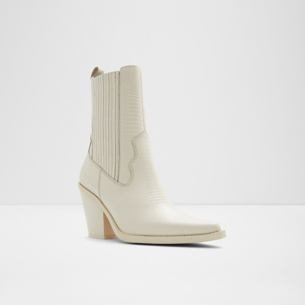 Bottines Chelsea Aldo Talladega Western Blanche Femme | EJRH-70996477