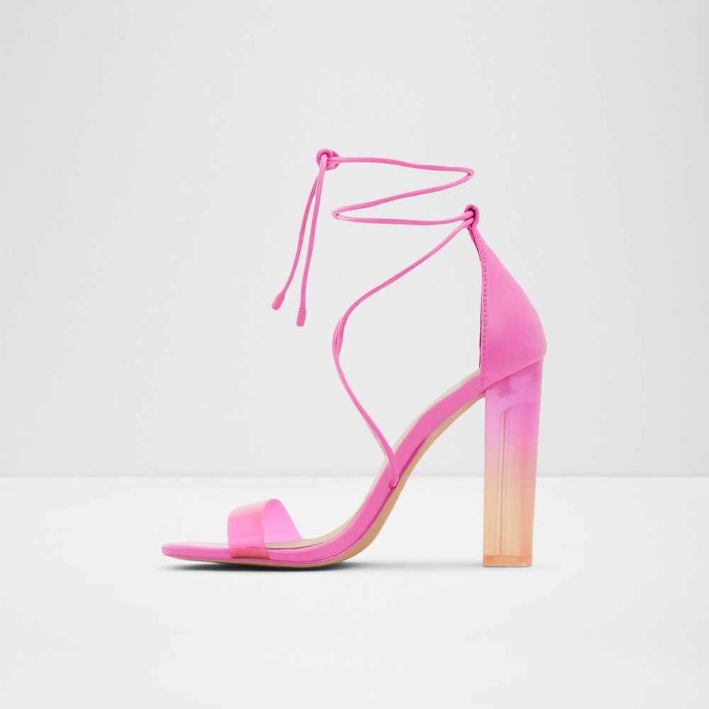 Sandales Aldo Onardonia Lanières Talons Sandal Fushia Femme | OFHB-03275358