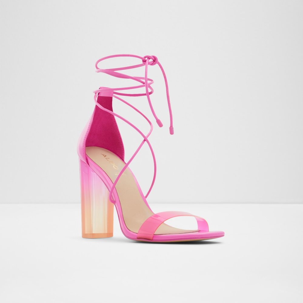 Sandales Aldo Onardonia Lanières Talons Sandal Fushia Femme | OFHB-03275358