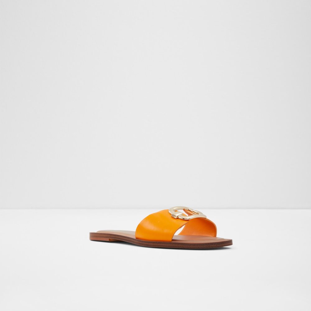 Sandales Aldo Glaeswen Claquette Sandal Orange Clair Femme | ZILC-91107138