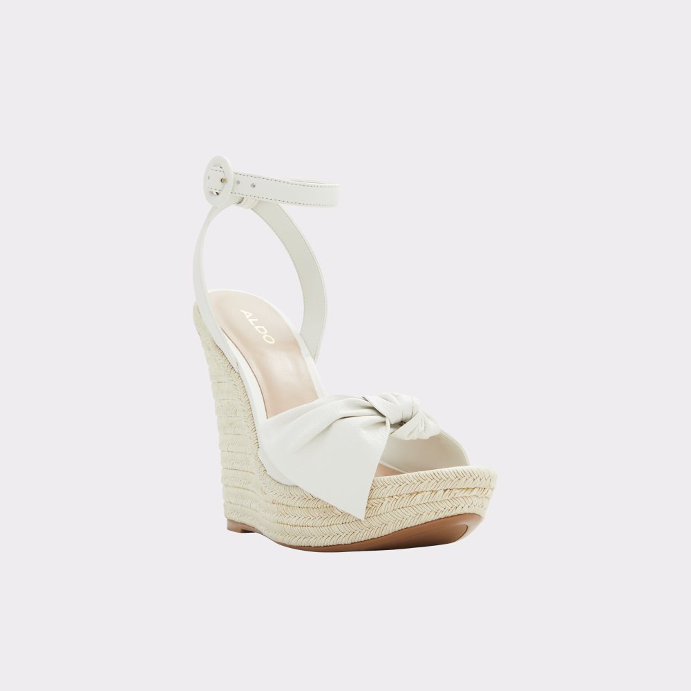 Sandales Aldo Besch Wedge Sandal - Wedge Blanche Femme | SVQK-36299615