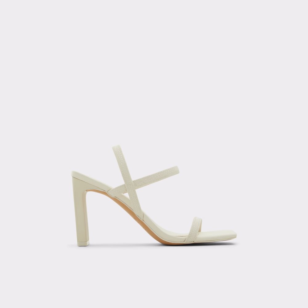 Talon Bloc Aldo Okurr Lanières Talons Sandal Blanche Femme | TQDI-43888544