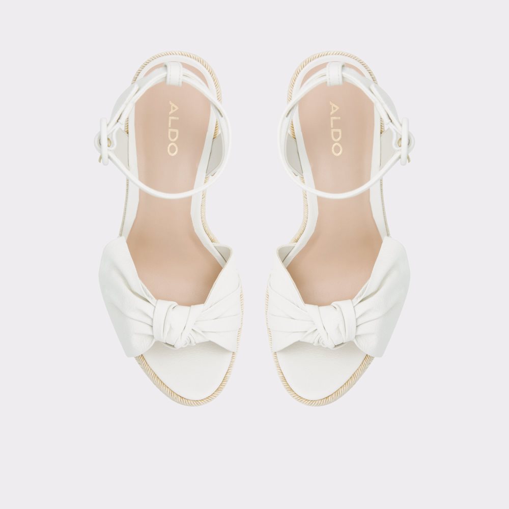 Sandales Aldo Besch Wedge Sandal - Wedge Blanche Femme | SVQK-36299615