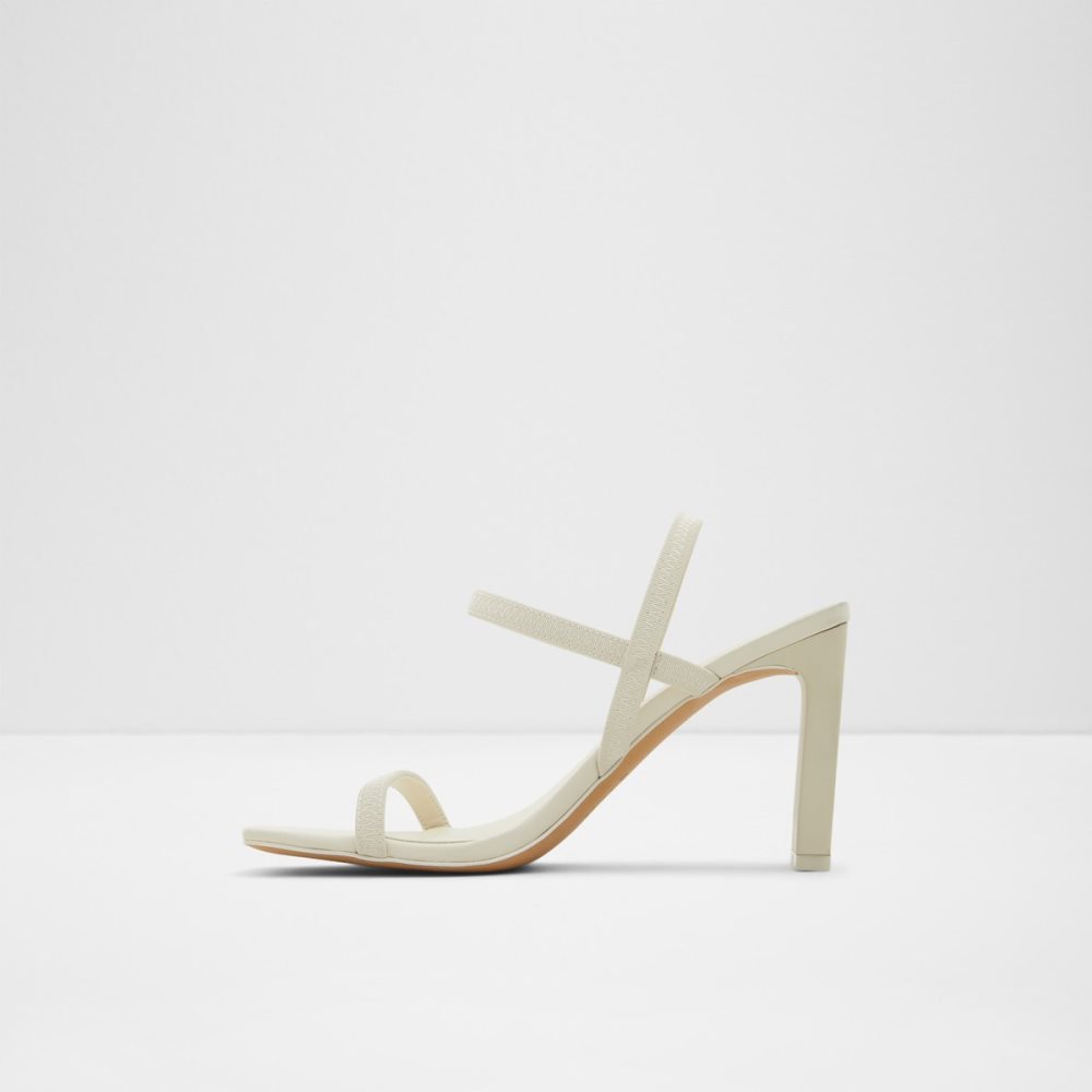 Talon Bloc Aldo Okurr Lanières Talons Sandal Blanche Femme | TQDI-43888544