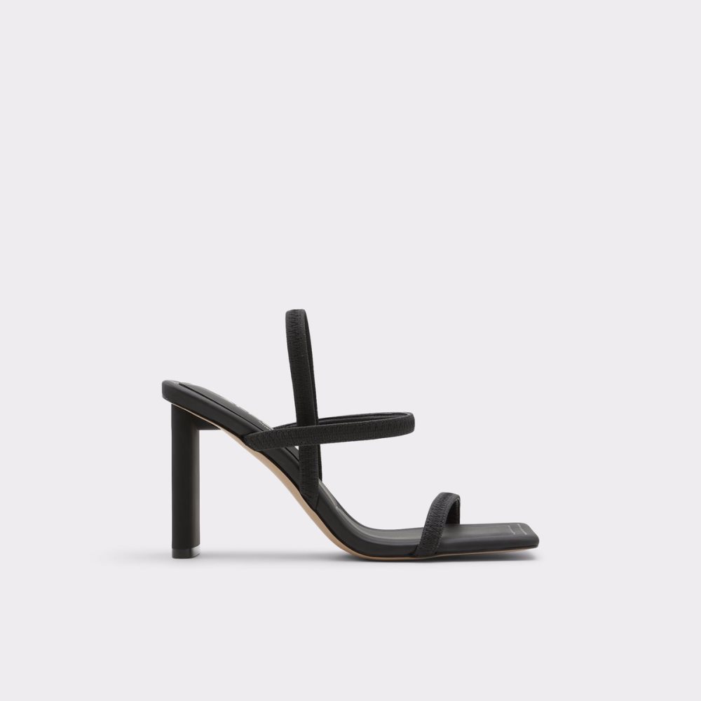 Talon Bloc Aldo Okurra Lanières Talons Sandal Noir Femme | VUGA-28987753