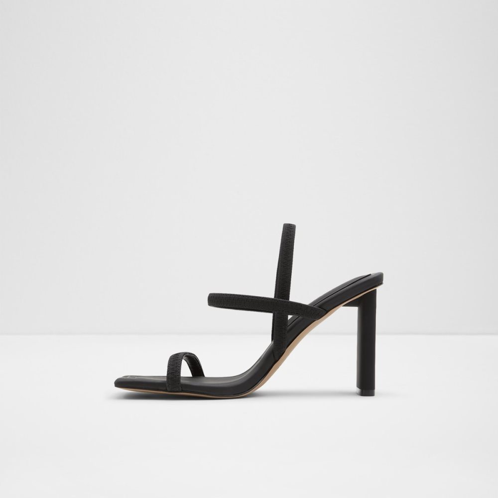 Talon Bloc Aldo Okurra Lanières Talons Sandal Noir Femme | VUGA-28987753